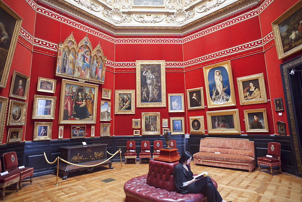 La Tribune Room, Chateau de Chantilly, Chantilly, Ile de France, France, Europe