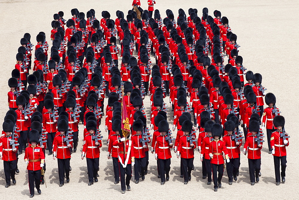 Trooping the Colour Ceremony at Horse Guards Parade, Whitehall, London, England, United Kingdom, Europe