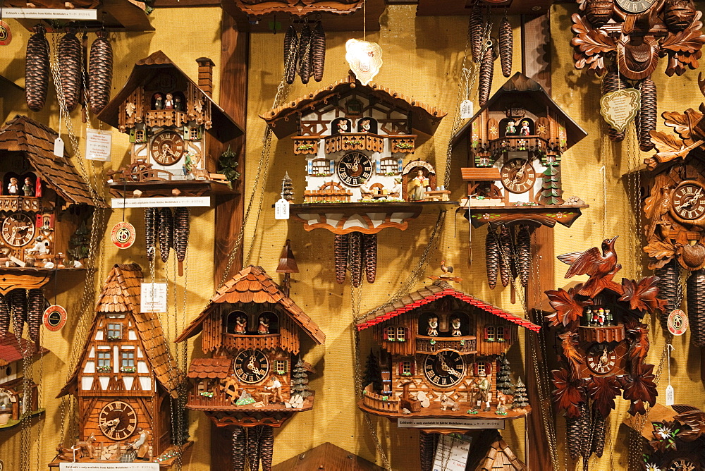 Kathe Wohlfahrt Christmas Shop interior display, Rothenburg ob der Tauber, Romantic Road, Bavaria, Germany, Europe