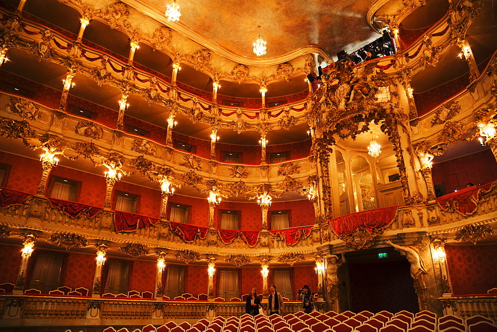 Cuvillies Theatre, Munich Residence Museum, Munich, Bavaria, Germany, Europe