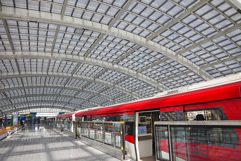 Airport Express Train Terminal, Beijing International Airport, Beijing, China, Asia