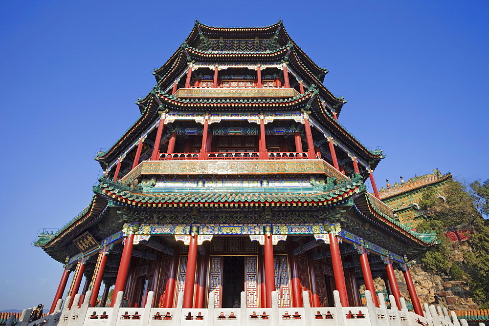 The Buddhist Fragrance Pavilion, Summer Palace, UNESCO World Heritage Site, Beijing, China, Asia