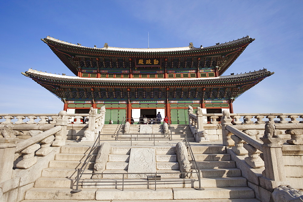 Geunjeongjeon Throne Hall, Gyeongbokgung Palace, Seoul, South Korea, Asia