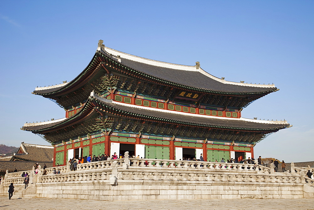 Geunjeongjeon Throne Hall, Gyeongbokgung Palace, Seoul, South Korea, Asia