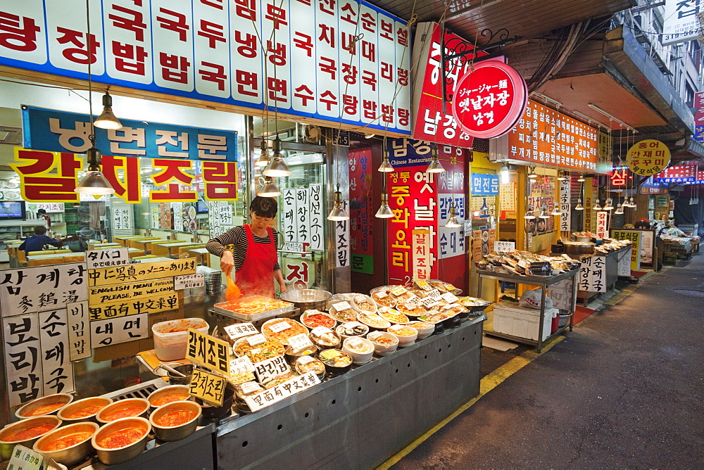 Korean restaurant, Namdaemun Market, Seoul, South Korea, Asia