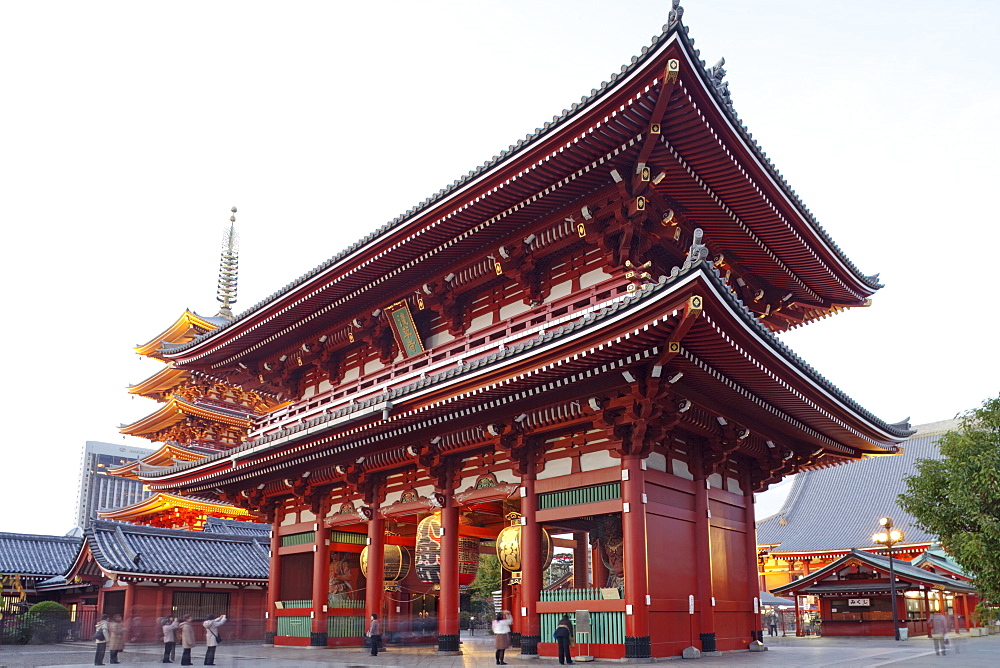 Hozomon Gate, Asakusa Kannon Temple, Asakusa, Tokyo, Japan, Asia 