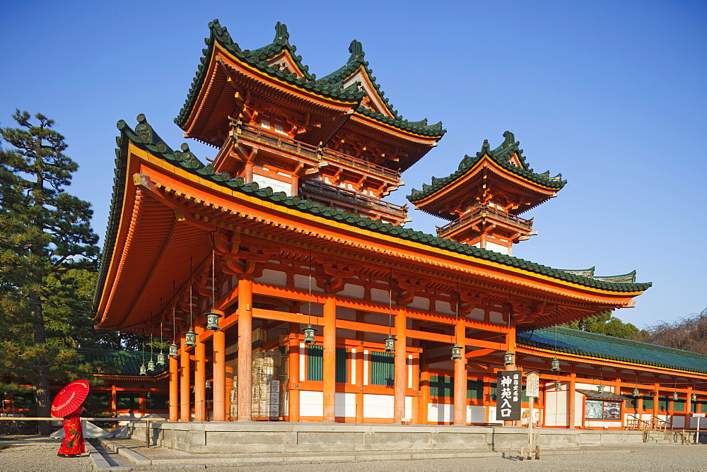 Heian Shrine, Kyoto, Japan, Asia