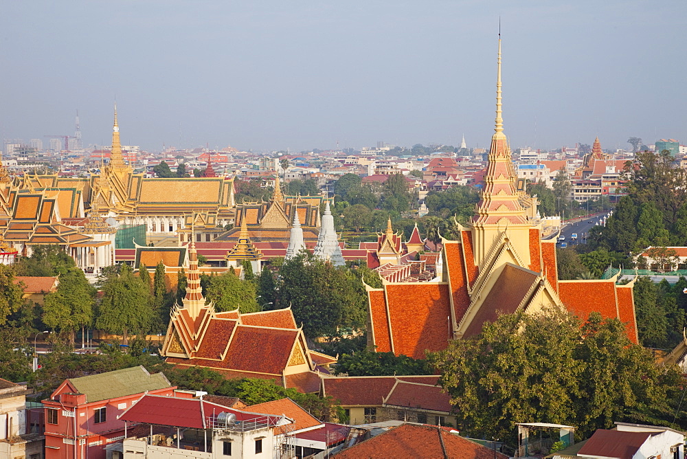 City skyline, Phnom Penh, Cambodia, Indochina, Southeast Asia, Asia