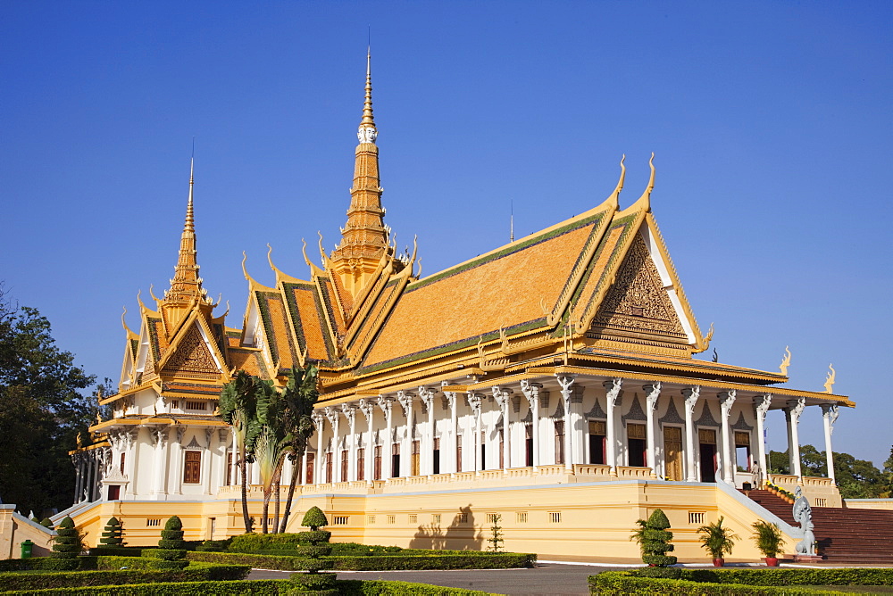 The Throne Hall, The Royal Palace, Phnom Penh, Cambodia, Indochina, Southeast Asia, Asia