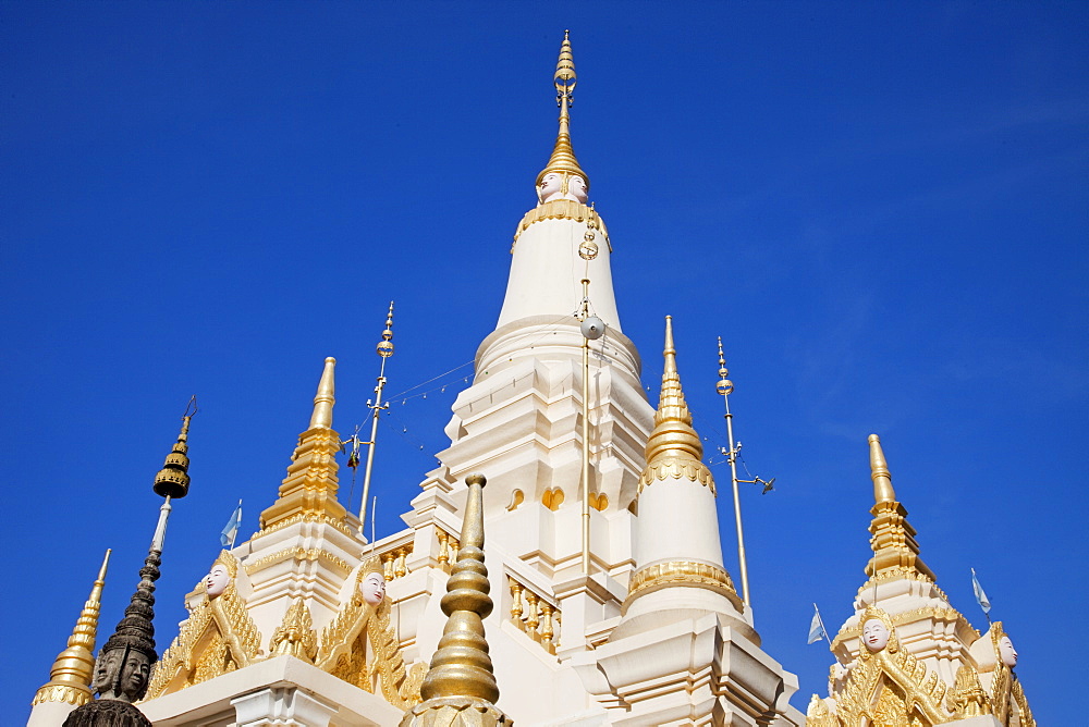 Wat Botum, Buddha's Relics Stupa, Phnom Penh, Cambodia, Indochina, Southeast Asia, Asia