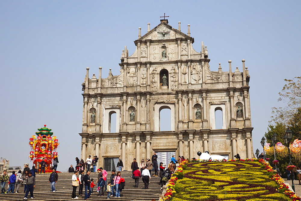 Ruins of St. Paul's Church, UNESCO World Heritage Site, Macau, China, Asia