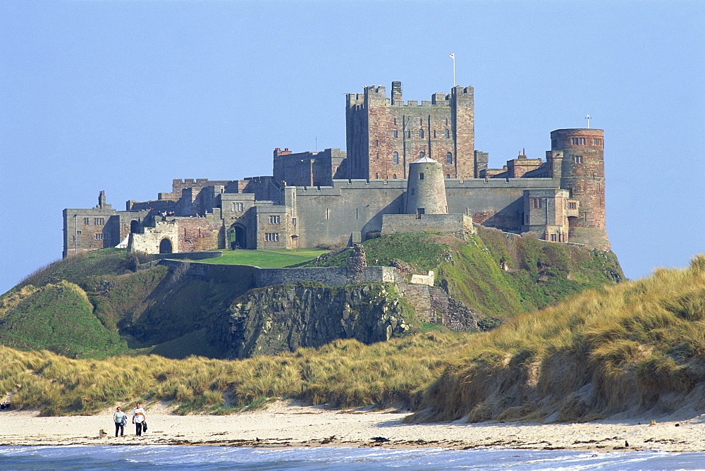 Bamburgh Castle, Bamburgh, Northumberland, England, United Kingdom, Europe