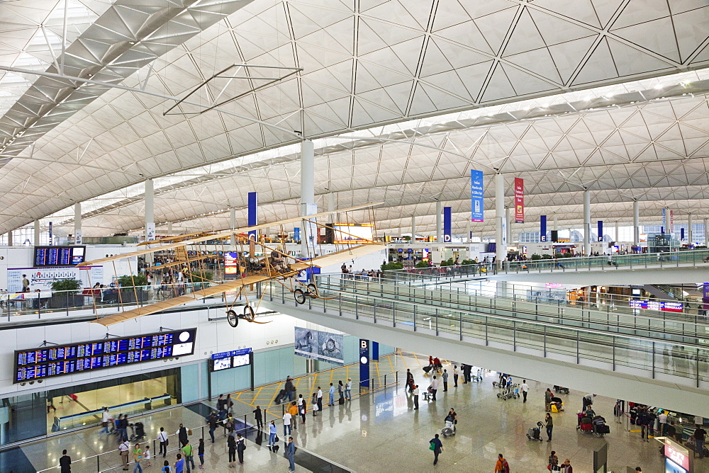 Interior of Hong Kong International Airport, Hong Kong, China, Asia