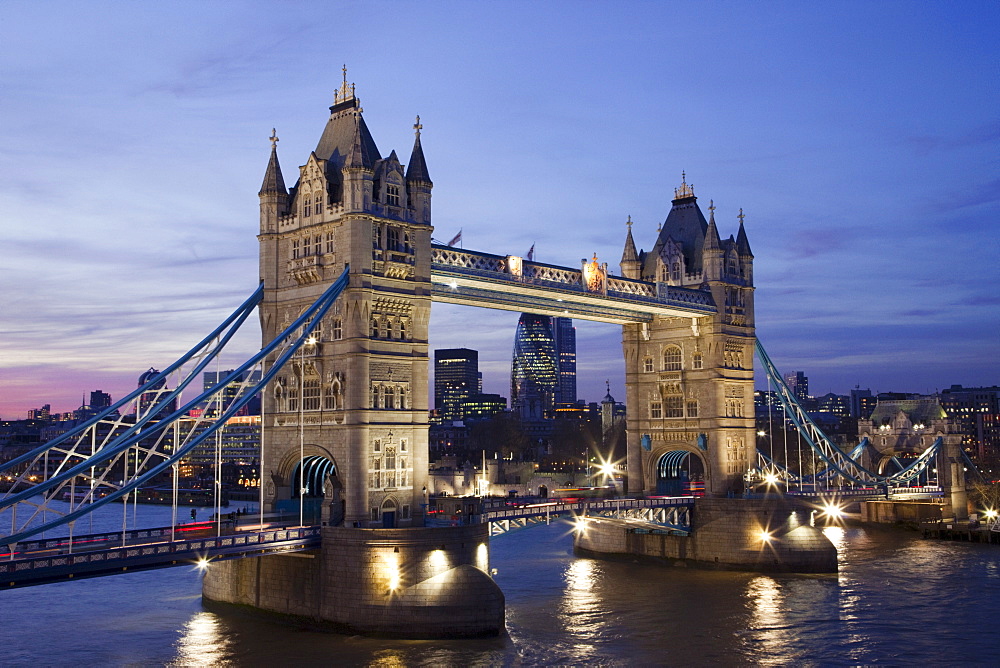 Tower Bridge and River Thames, London, England, United Kingdom, Europe