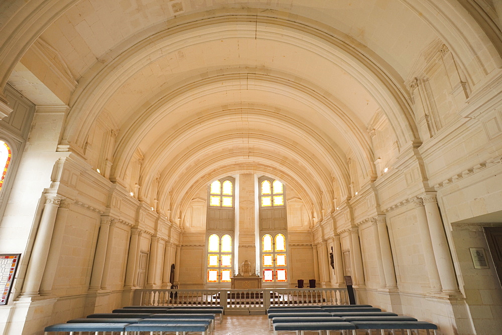 The Chapel, Chambord Castle, UNESCO World Heritage Site, Loir et Cher, Loire Valley, France, Europe