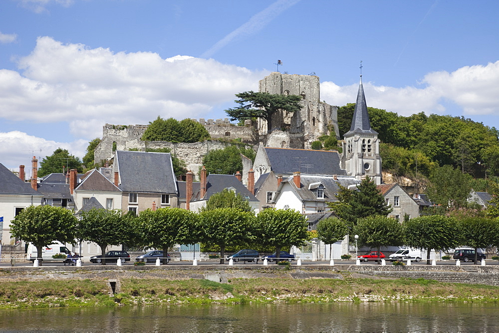 Montrichard and the Cher River, Loir-et-Cher, Loire Valley, France, Europe