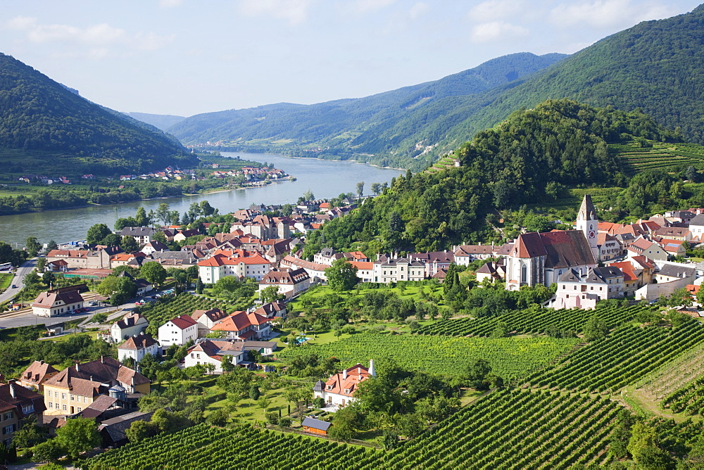 Spitz and Danube River, Wachau Cultural Landscape, UNESCO World Heritage Site, Austria, Europe