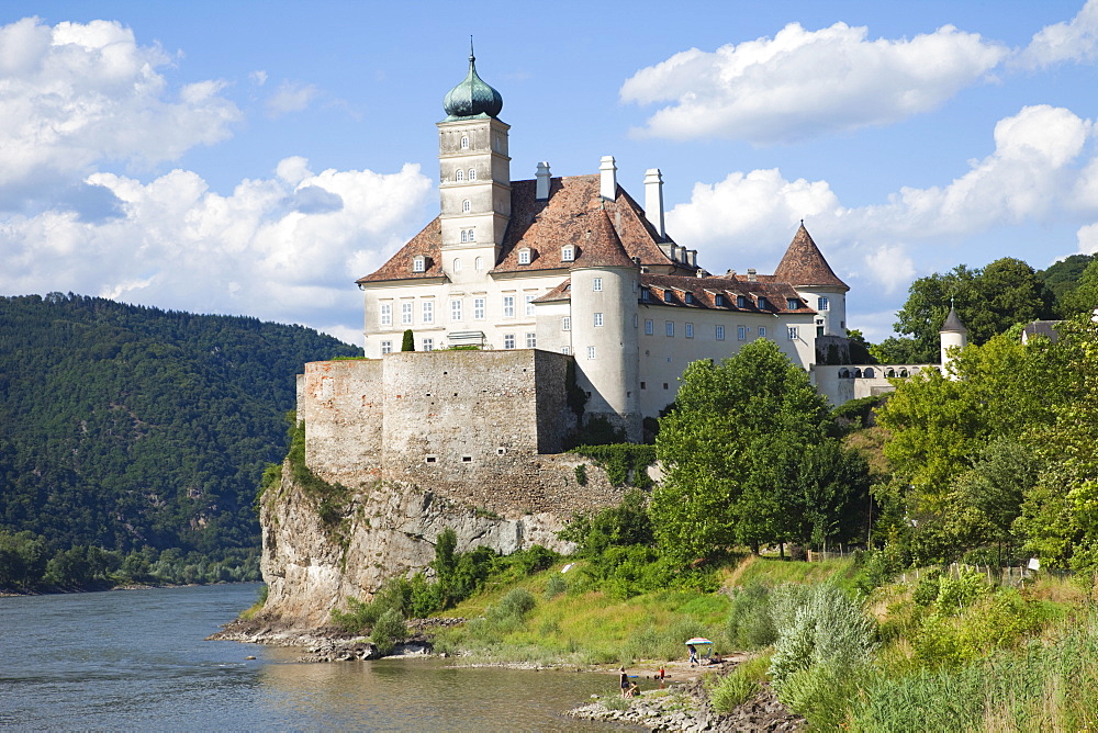 Schonbuhel Castle and the Danube Rive, Wachau Cultural Landscape, UNESCO World Heritage Site, Austria, Europe