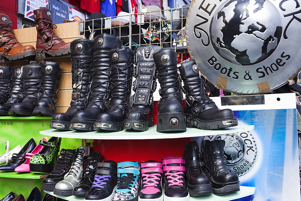 Gothic clothing shop, Camden High Street, Camden, London, England, United Kingdom, Europe