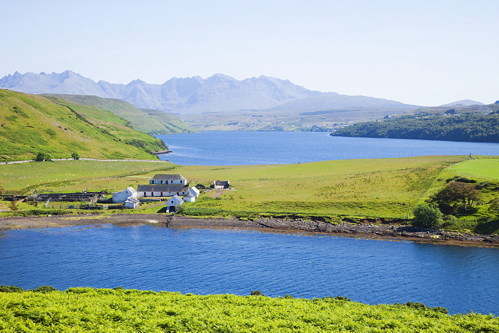 Loch Harport and The Cullin Mountains, Isle of Skye, Inner Hebrides, Scotland, United Kingdom, Europe