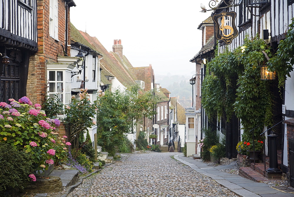 Mermaid Street, Rye, East Sussex, England, United Kingdom, Europe