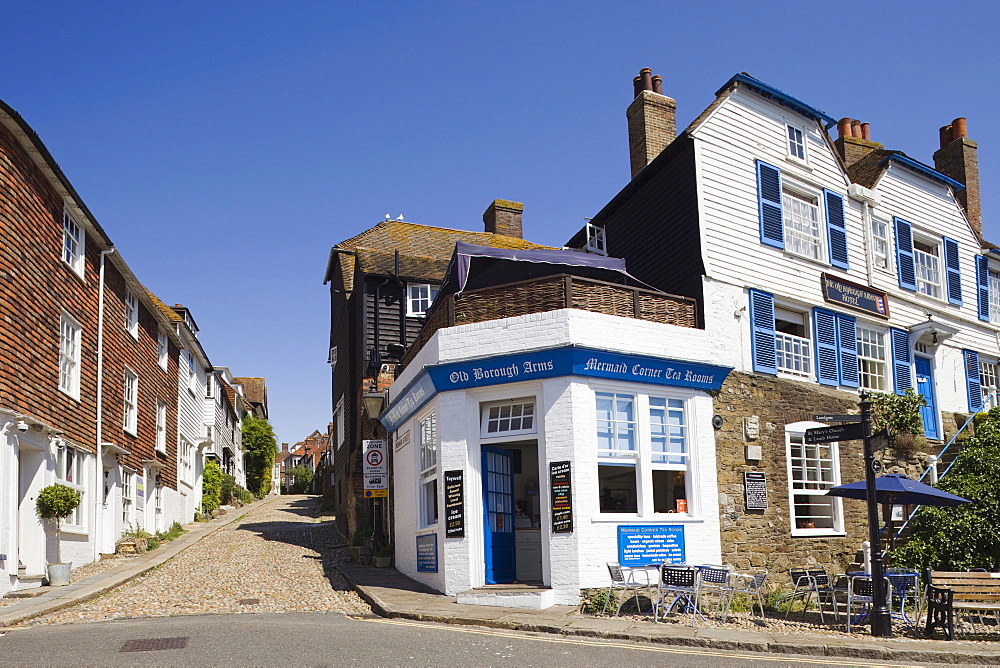 Mermaid Street, Rye, East Sussex, England, United Kingdom, Europe