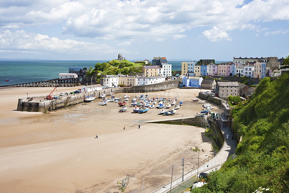 Tenby Harbour, Tenby, Pembrokeshire, Wales, United Kingdom, Europe