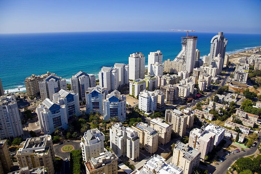 The city of Netanya on the Coastal Plain