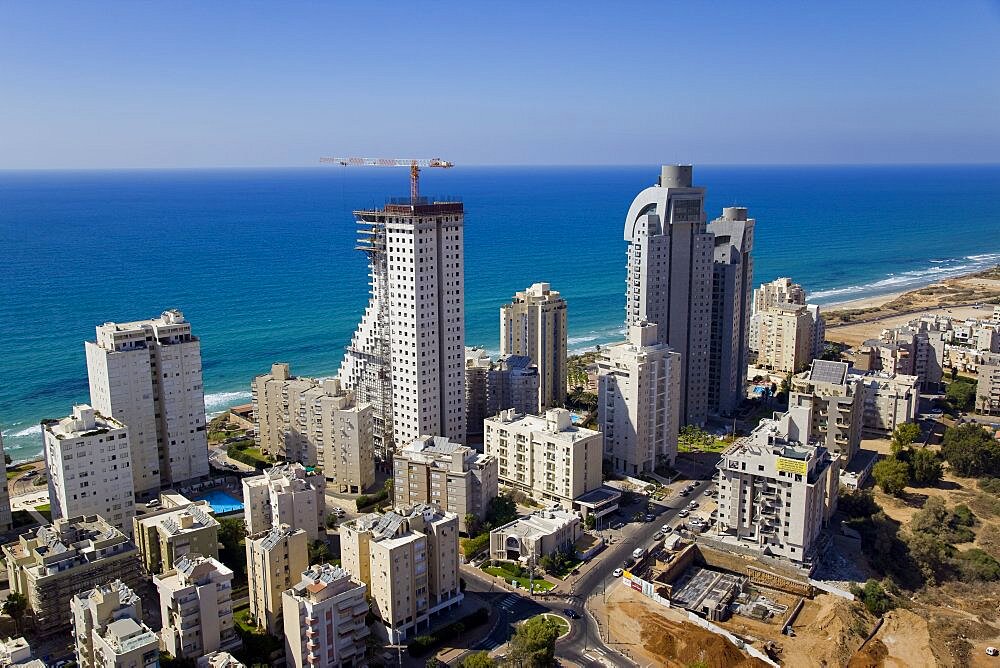 The city of Netanya on the Coastal Plain