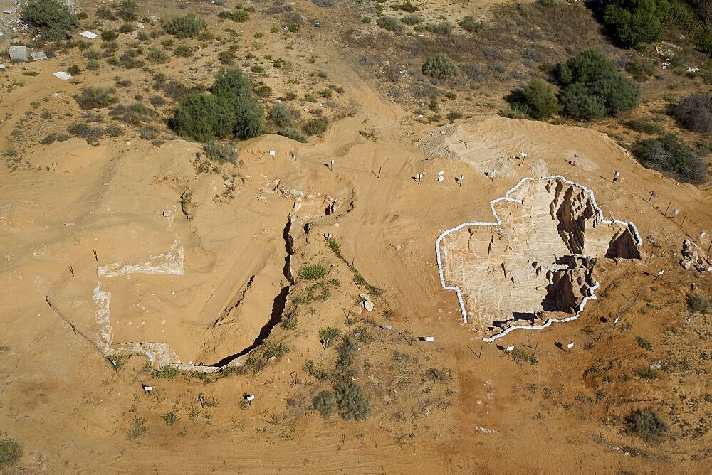 An archaeological excavation near the modern city of Or Akiva on the Coastal Plain