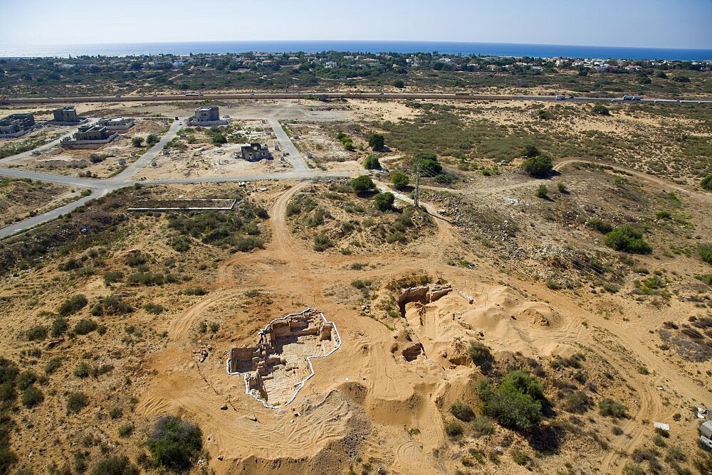 An archaeological excavation near the modern city of Or Akiva on the Coastal Plain