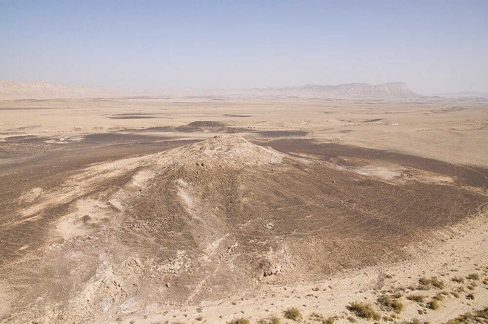 Aerial Ramon Crater in the Negev desert, Israel