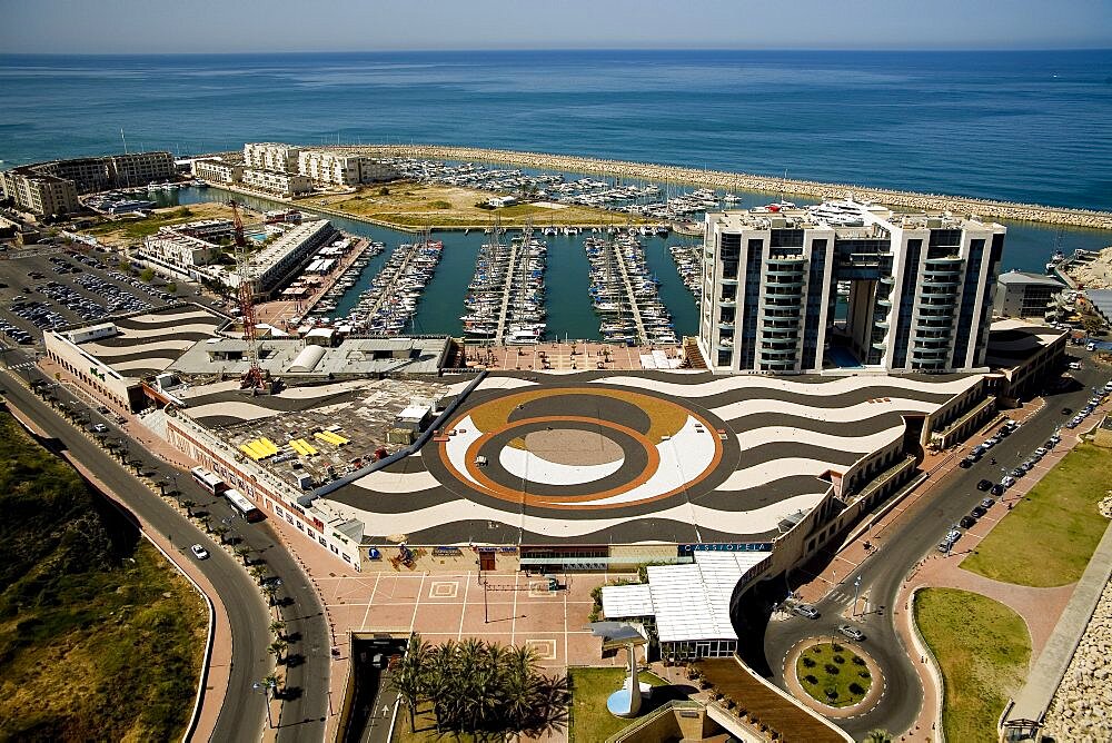 Aerial photograph of Herzeliya's marina, Israel