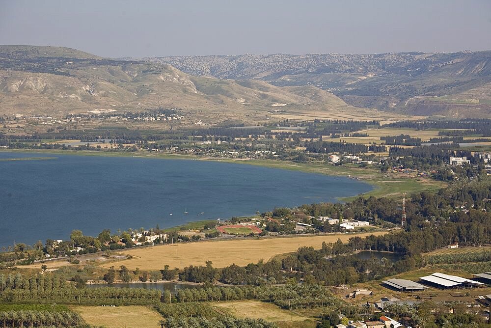 Aerial Sea of Galilee, Israel