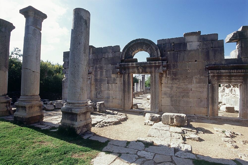 ancient synagogue of Baram at the Upper Galilee, Israel