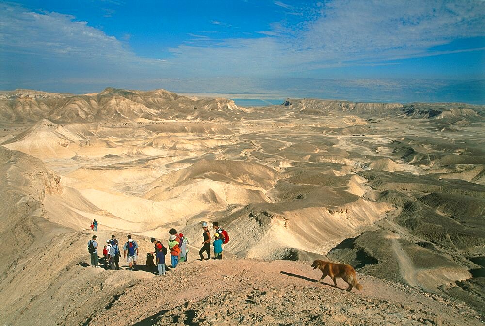 Hikers in the Judea Desert, Israel