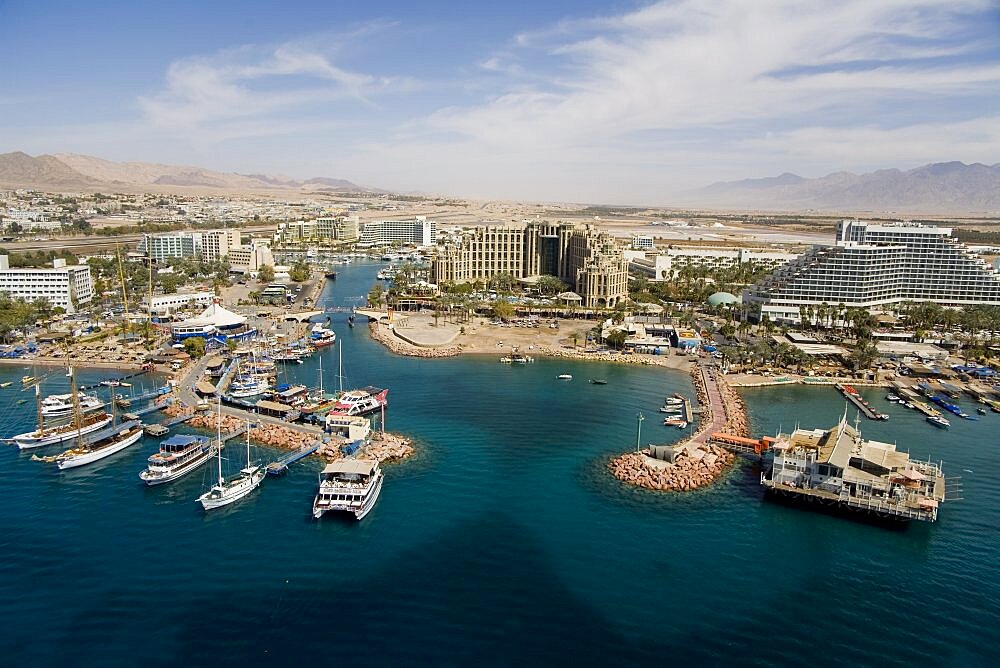 Aerial Marina of Eilat, Israel
