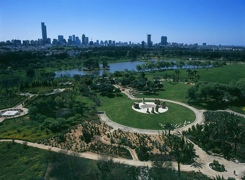 Aerial Yarkon park, Israel