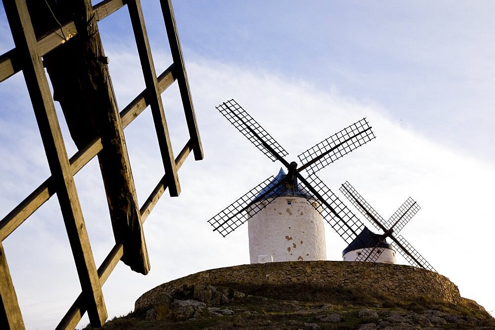 Famous windmills of the city of consuegra in the province of toledo, castilla la mancha, Spain