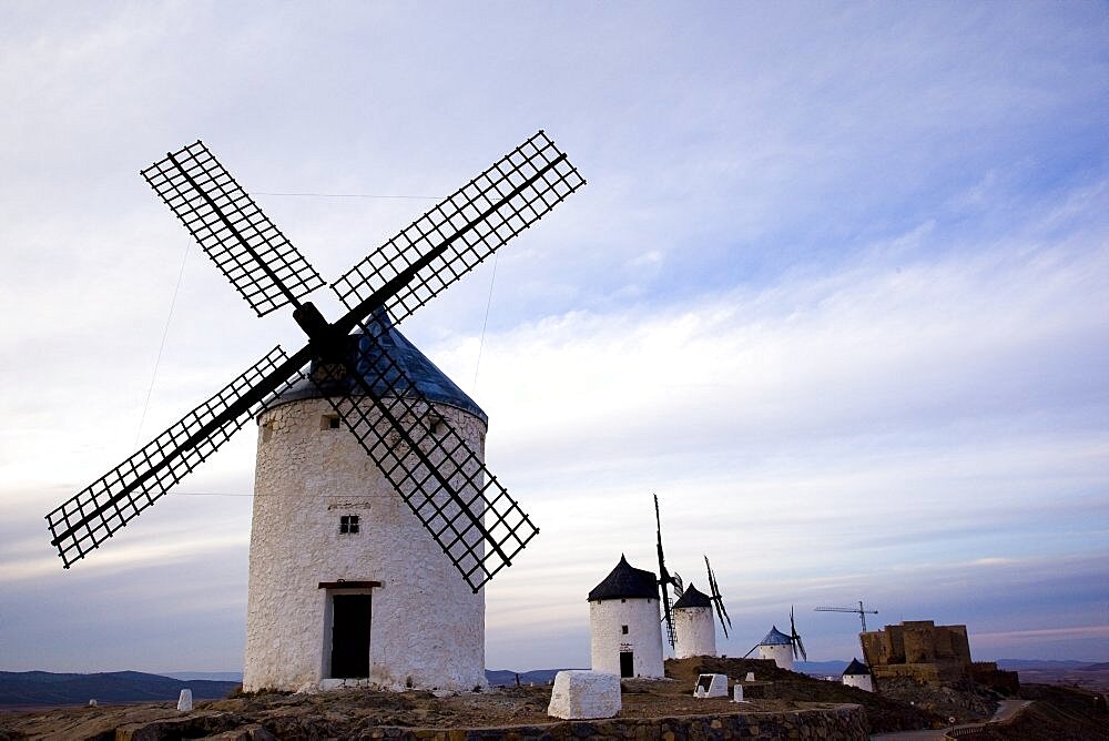 Famous windmills of the city of consuegra in the province of toledo, castilla la mancha, Spain