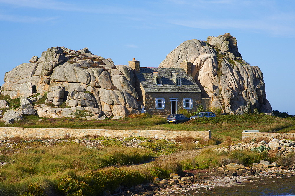 Castel Meur house, Plougrescant, Cotes d'Armor, Brittany, France, Europe