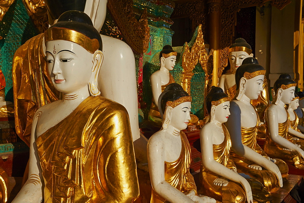 Monastery, Shwedagon Paya, Yangon (Rangoon), Myanmar (Burma), Asia