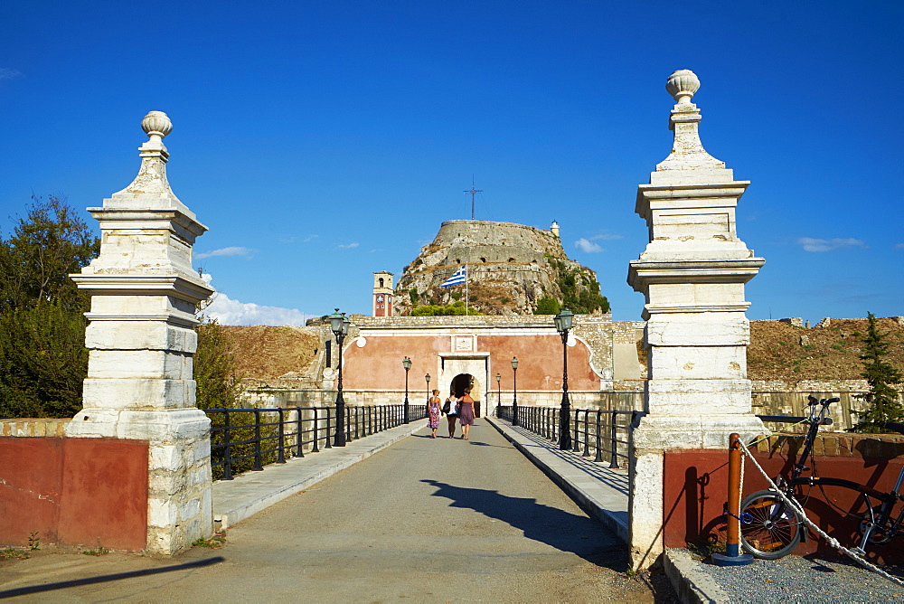 Old Fortress,  Kerkyra city, UNESCO World Heritage Site, Corfu, Ionian Islands, Greek Islands, Greece, Europe