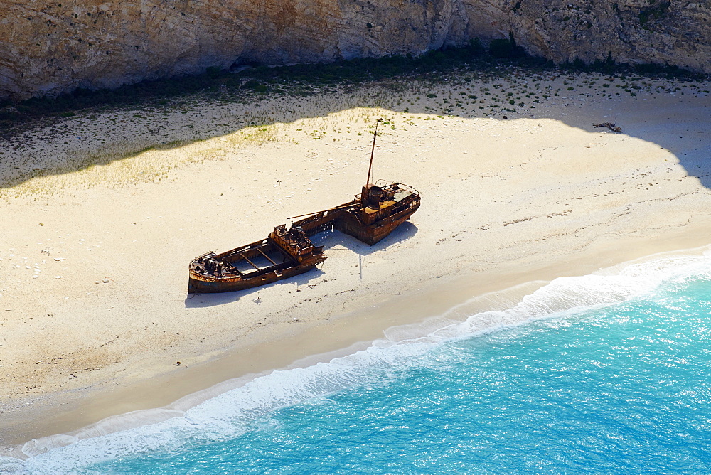 Shipwreck beach, Zante island, Ionian Islands, Greek Islands, Greece, Europe