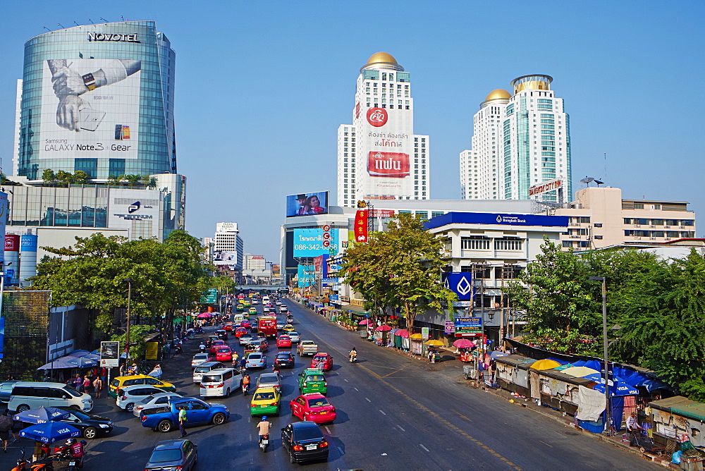 Rajprarop Road, Siam Square area, Bangkok, Thailand, Southeast Asia, Asia