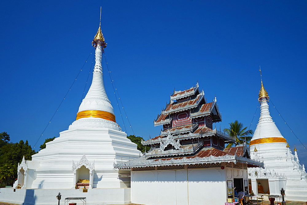 Wat Phra That Doi Kong Mu, Mae Hong Son, Thailand, Southeast Asia, Asia