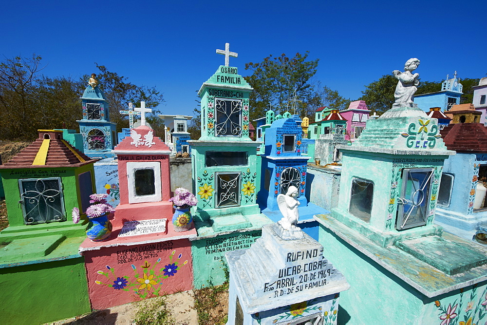 Mayan cemetery, Hoctun, Yucatan State, Mexico, North America