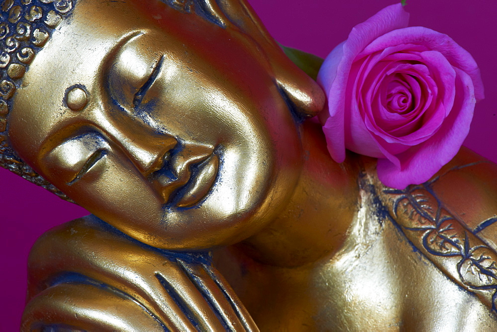 Head of Buddha statue, Bangkok, Thailand, Southeast Asia, Asia