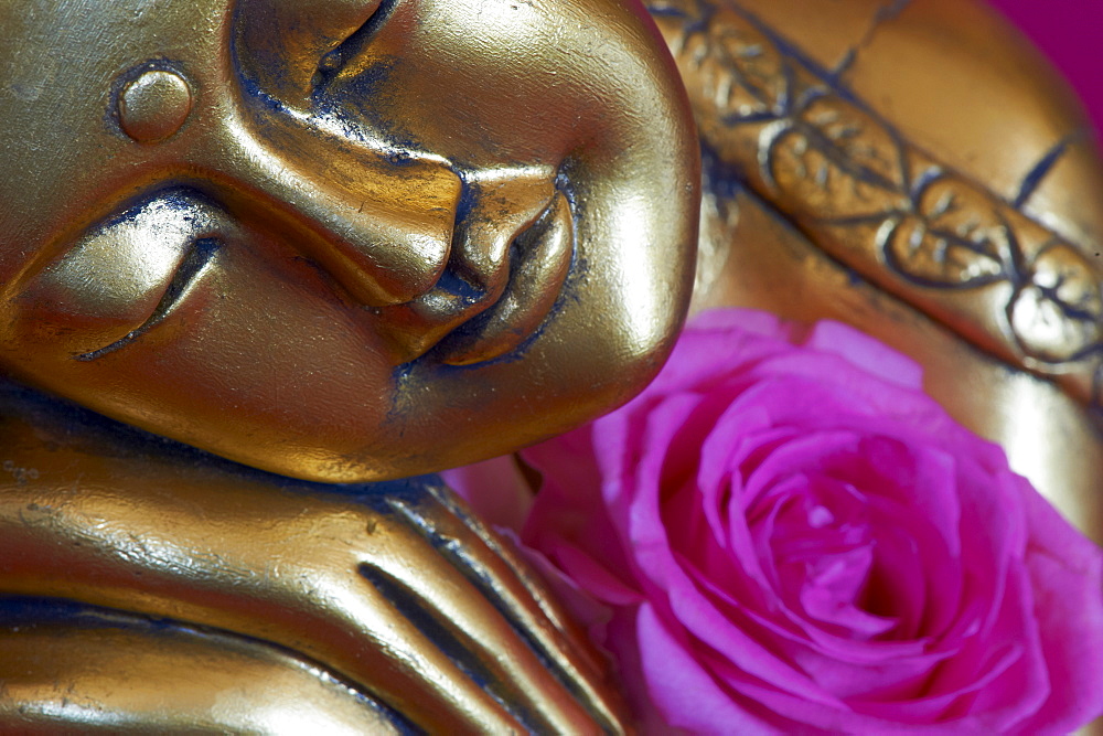 Head of Buddha statue, Bangkok, Thailand, Southeast Asia, Asia