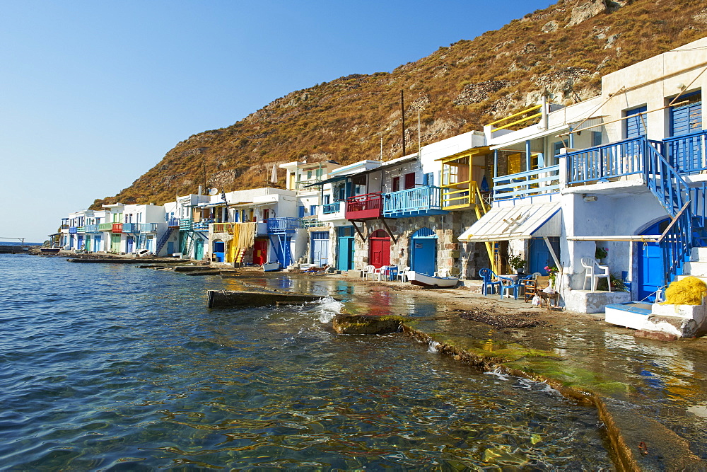 Old fishing village of Klima, Milos, Cyclades Islands, Greek Islands, Aegean Sea, Greece, Europe